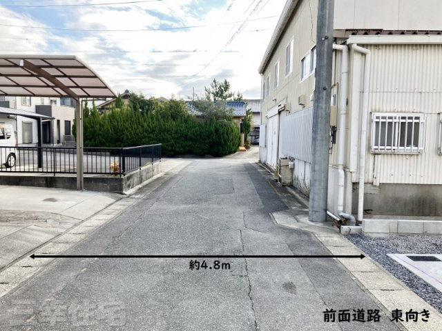 碧南市汐田町の前面道路含む現地写真|前面道路　目的を持ったお車しか入ってきません