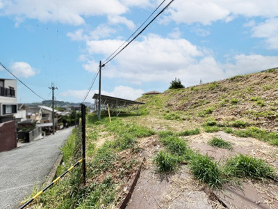 【前面道路含む現地写真】 | 奈良県生駒郡三郷町信貴ケ丘１丁目　土地