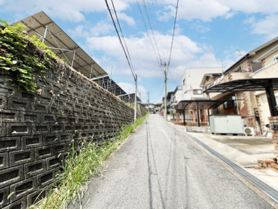 【前面道路含む現地写真】 | 奈良県生駒郡三郷町信貴ケ丘１丁目　土地
