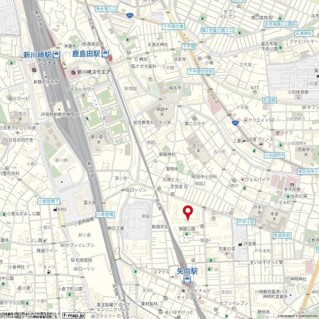 ザ・ミレナリータワーズの地図