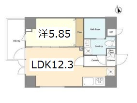 メインテラス上野の間取り