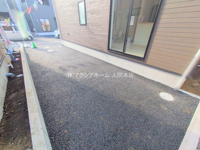 入間市小谷田1丁目・全8棟　新築一戸建　1号棟　～北西角地～の駐車場|現地写真（2025年9月17日撮影）