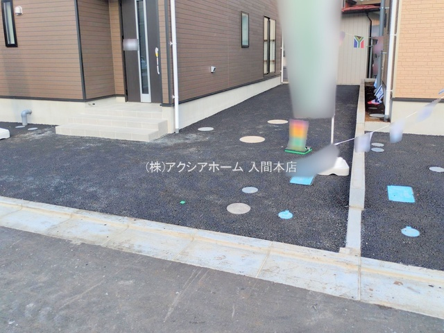 入間市小谷田1丁目・全8棟　新築一戸建　1号棟　～北西角地～の駐車場|現地写真（2025年9月17日撮影）