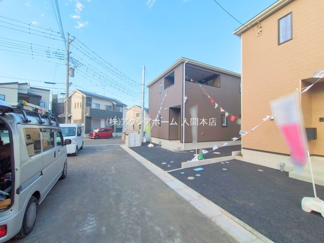 入間市小谷田1丁目・全8棟　新築一戸建　1号棟　～北西角地～の前面道路含む現地写真|現地写真（2025年9月17日撮影）