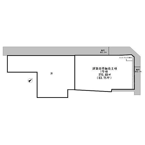 野洲市八夫　売土地の土地図