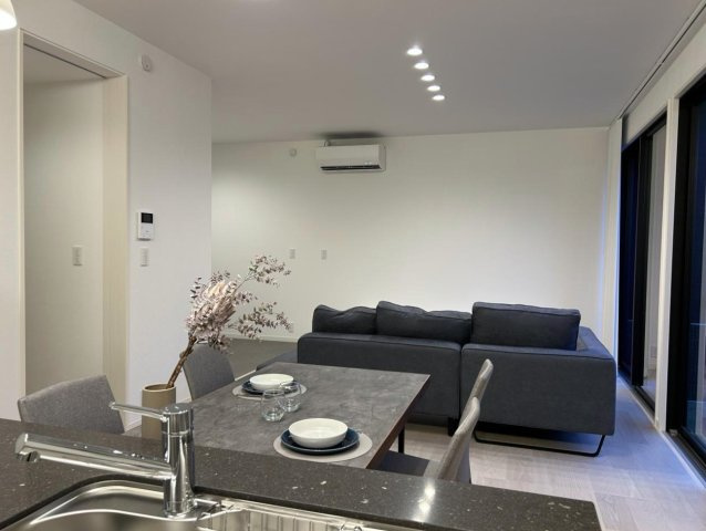 河内町　新築戸建の居間・リビング