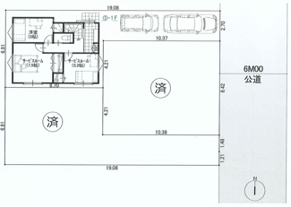 【区画図】 | 【仲介手数料無料！！】日野市大坂上4丁目　新築戸建て（全3棟）No1号棟　3990万円