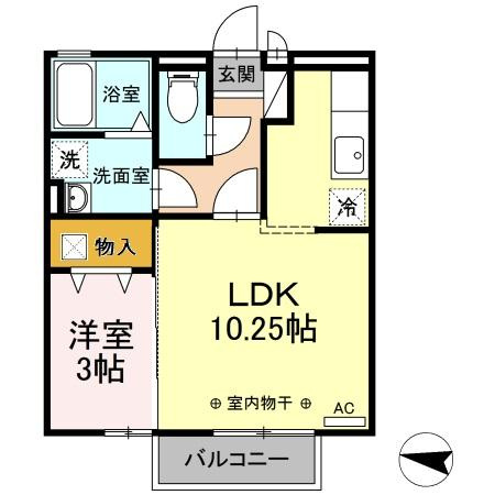 サニーヒルズの間取り