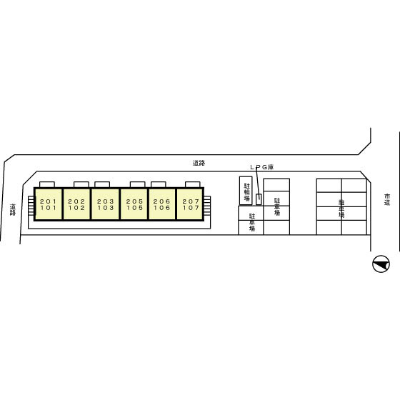 サニーヒルズの区画図