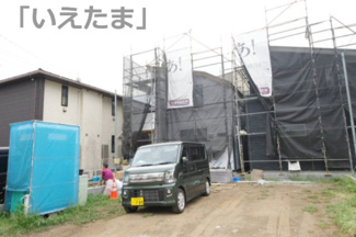 【外観】 | 【仲介手数料無料！！】日野市大坂上4丁目　新築戸建て（全3棟）No3号棟　4190万円 | 令和7年8月9日撮影　建築中