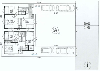 【区画図】 | 【仲介手数料無料！！】日野市大坂上4丁目　新築戸建て（全3棟）No3号棟　4190万円