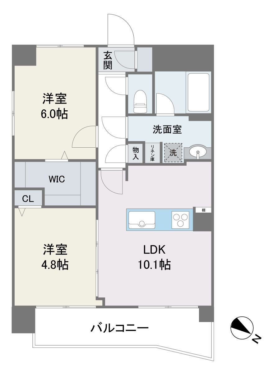 アビターレ大宮の間取り