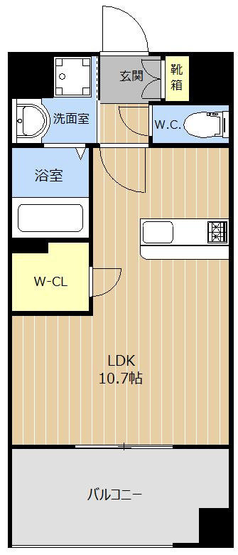 LIBTH吉塚の間取り