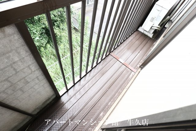 高田ハイツBのバルコニー