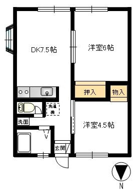 高田ハイツBの間取り