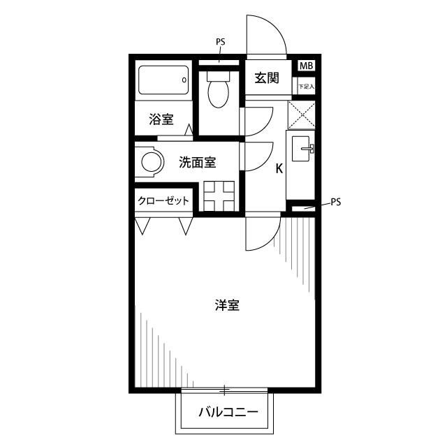 アムール　ソレーユ　メゾンの間取り
