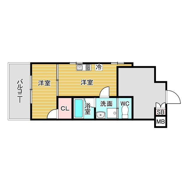 Re-be東三国の間取り