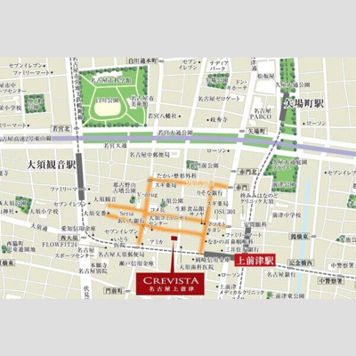 【地図】 | クレヴィスタ名古屋上前津