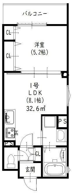 ラモーナ一津屋Ⅰの間取り