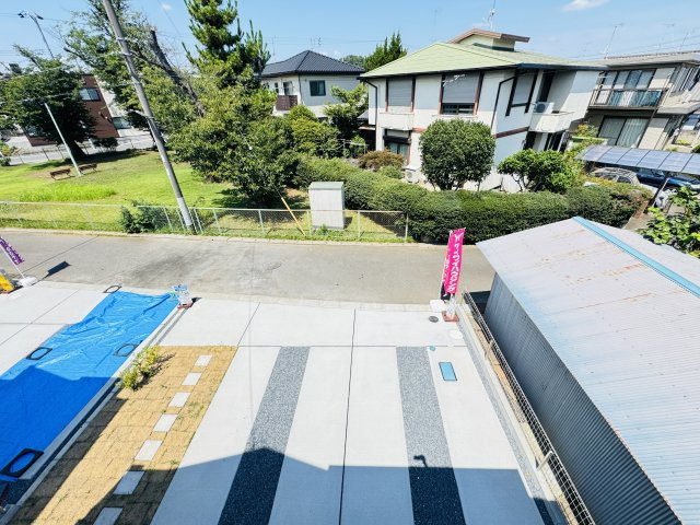 流山市江戸川台西２丁目新築戸建（江戸川台西１期）の展望|バルコニーより道路側眺望