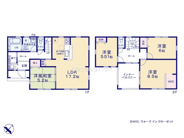 鴻巣市屈巣　第4　新築一戸建て　リーブルガーデン　03の間取り|鴻巣市屈巣第4　新築一戸建て　リーブルガーデン　03、4LDK、土地面積329.76m2、建物面積113.86m2