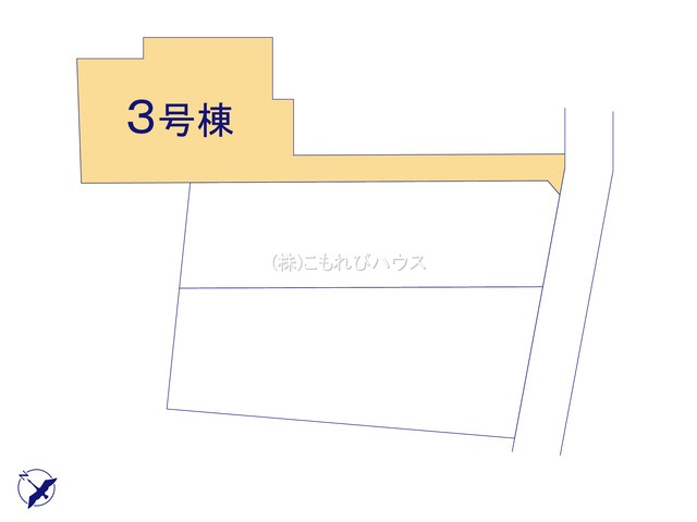 鴻巣市屈巣　第4　新築一戸建て　リーブルガーデン　03の区画図|3号棟