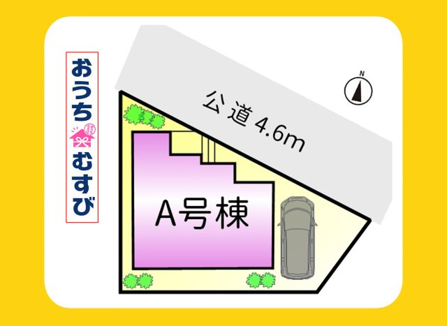 尾張旭市北山町2期(全1棟）の区画図