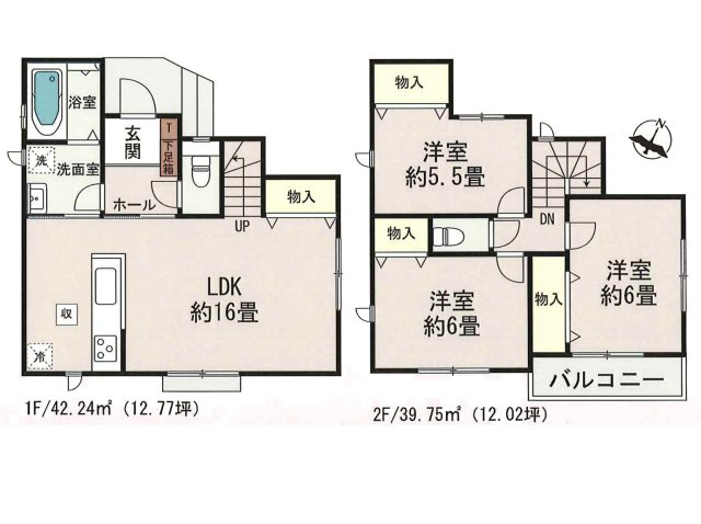 尾張旭市北山町2期(全1棟）の間取り