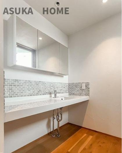 中区打越 戸建の独立洗面台