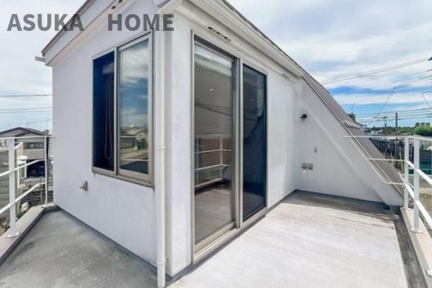 中区打越 戸建のバルコニー