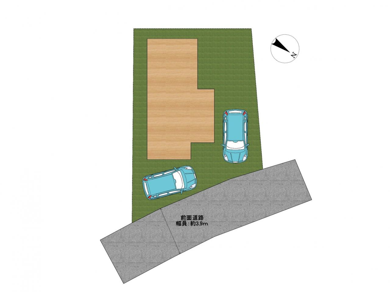 中之庄町　中古戸建の区画図