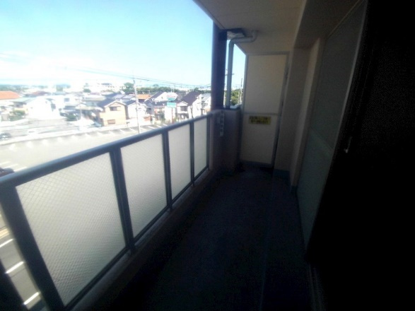 第２立花ビルのバルコニー