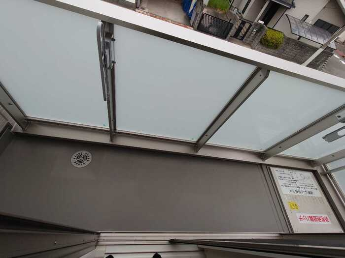 D-ROOM北田辺丁のバルコニー