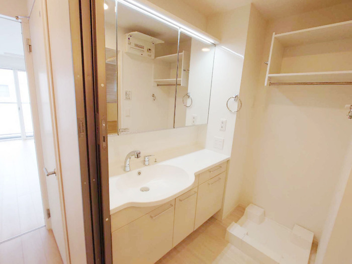 D-ROOM北田辺丁の洗面所