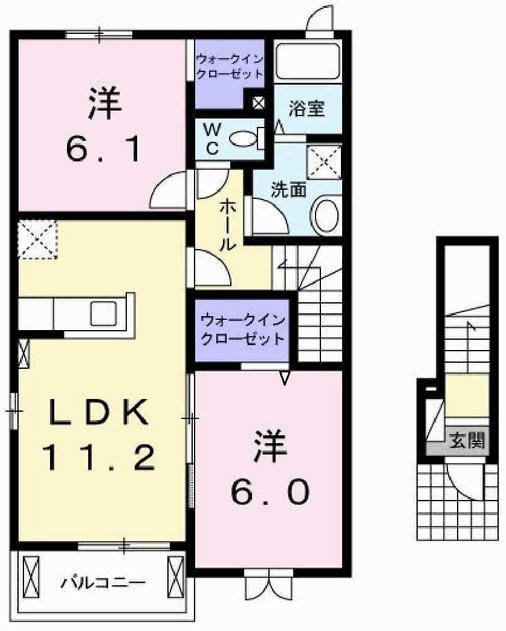 シュ　シュの間取り|パース写真