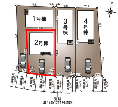【区画図】 | Cradle garden　松川町第８　２号棟 | ★内覧予約で新米4㎏★