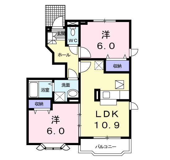 メルヴェイユの間取り
