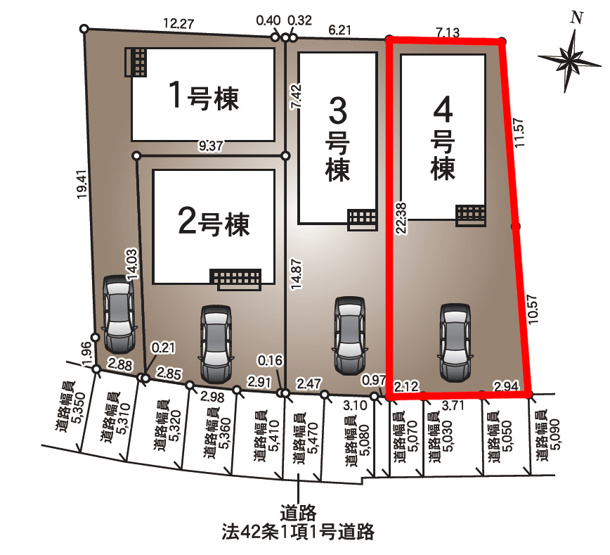 【区画図】 | Cradle garden　松川町第８　４号棟 | ★内覧予約で新米4㎏★