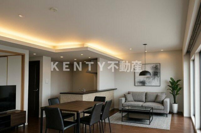 【居間・リビング】 | ザ・ミレナリータワーズ | こちらの居間で趣味の時間をお楽しみください