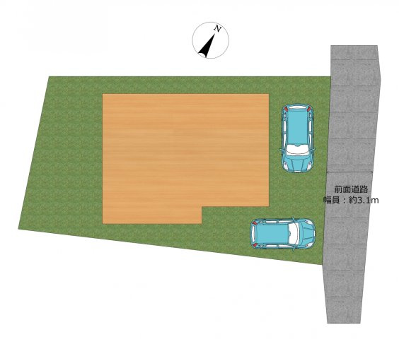 金田町金川　中古戸建の区画図