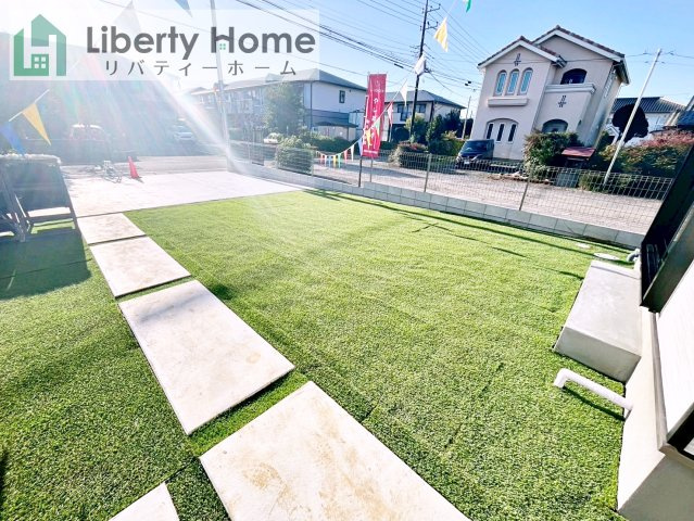 土浦市右籾　新築戸建　C号棟の庭