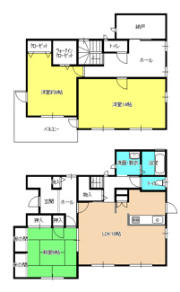 【間取り】 | 市場六本松貸家