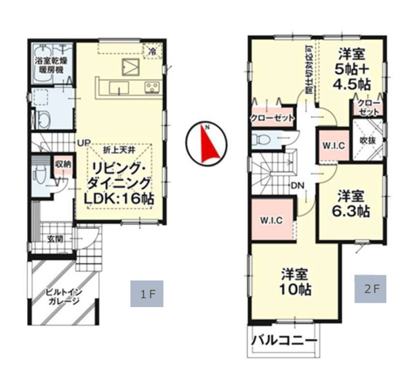 【間取り】 | 福岡市西区愛宕3丁目4期　1号棟（全2棟）【仲介手数料無料・0円】 | 平日、土日祝日もお好きな日時にご見学可能です。お気軽にお問合せ下さい。