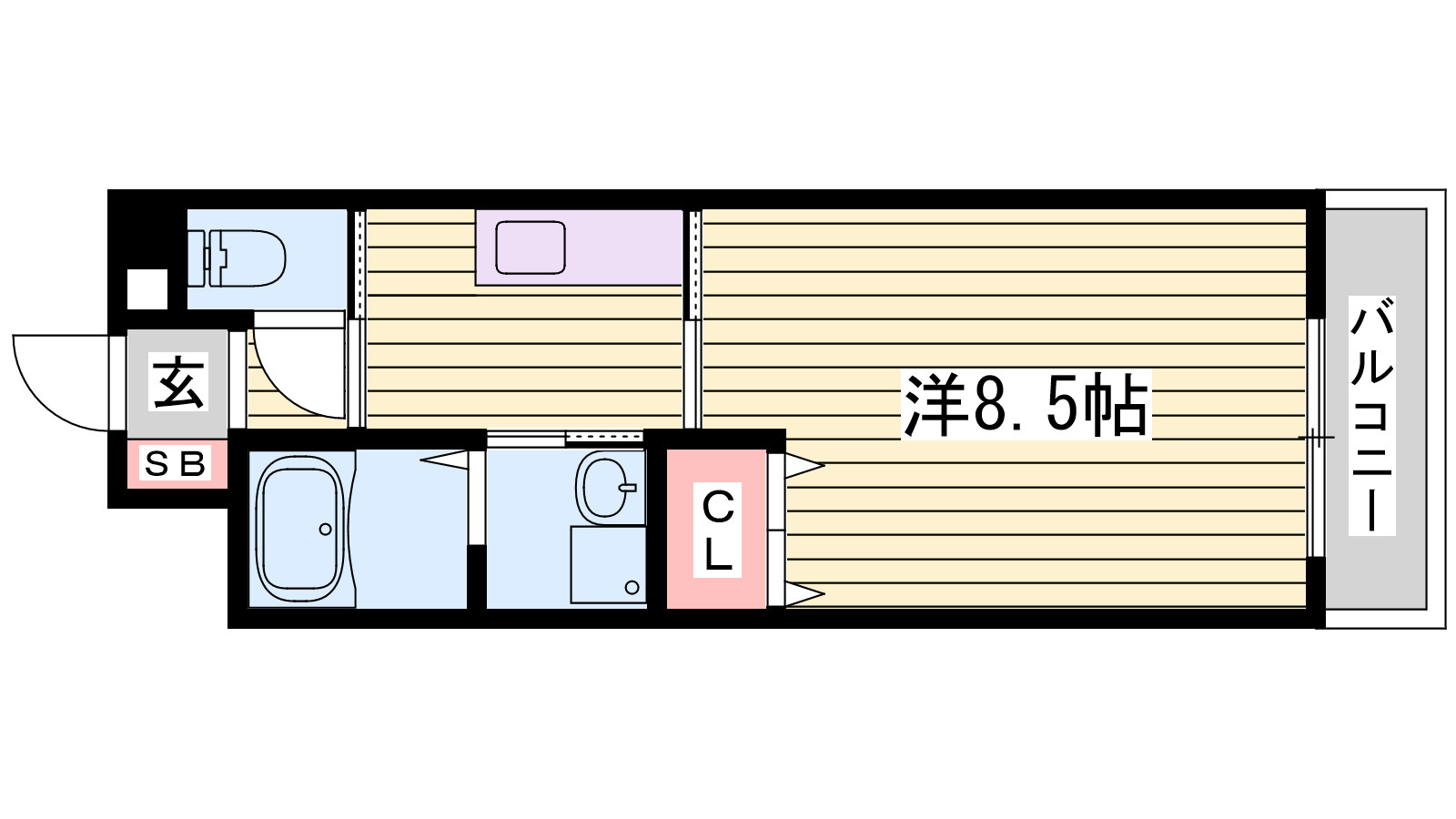 カレント　スクエアの間取り