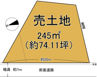 【土地図】 | 高島市新旭町新庄1307-3,1308-3　売土地