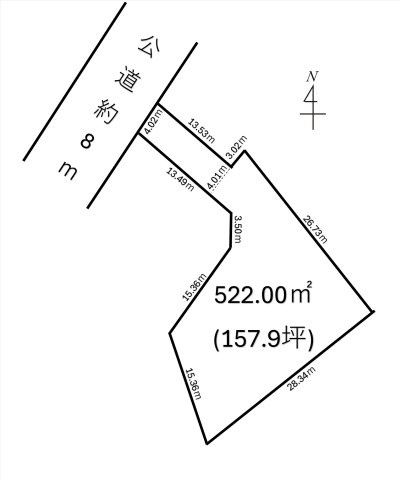 【土地図】 | 深谷市人見　780万　土地