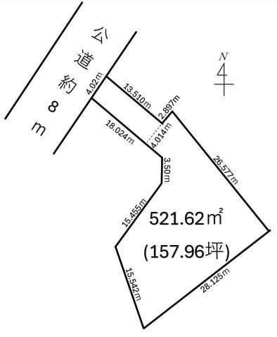 【土地図】 | 深谷市人見　780万　土地