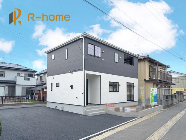 常総市豊岡町第3　新築戸建て　1号棟の外観|ご予約を頂ければ、『平日』はもちろん『早朝』や『夜間』もご見学可能です♪お気軽にお申し付けください♪