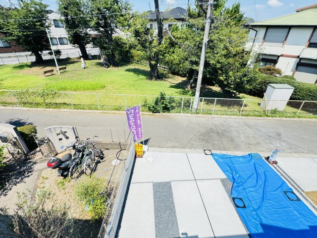 流山市江戸川台西２丁目新築戸建（江戸川台西１期）の展望|バルコニーより道路側眺望