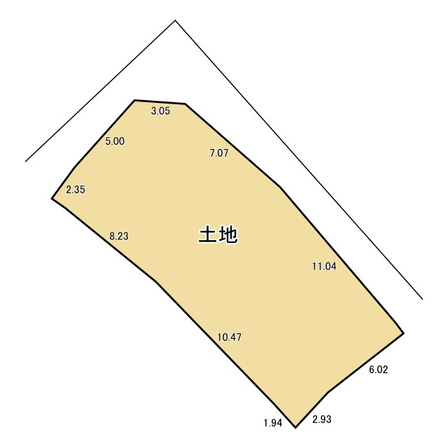 大津市湖城が丘の売地の土地図